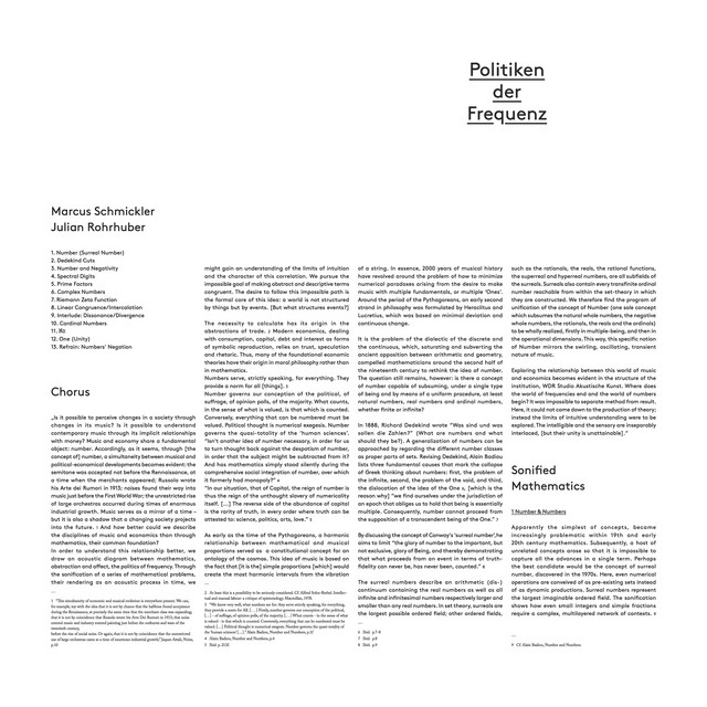 Politiken der Frequenz album cover