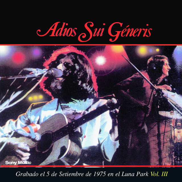 Adios Sui Generis Vol III album cover