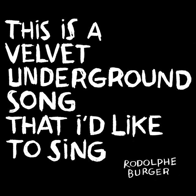 This Is a Velvet Underground Song That I'd Like to Sing album cover