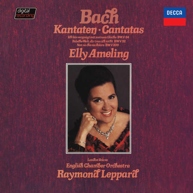 J.S. Bach: Cantatas BWV 84, BWV 52, BWV 209 (Elly Ameling – The Bach Edition, Vol. 4) album cover