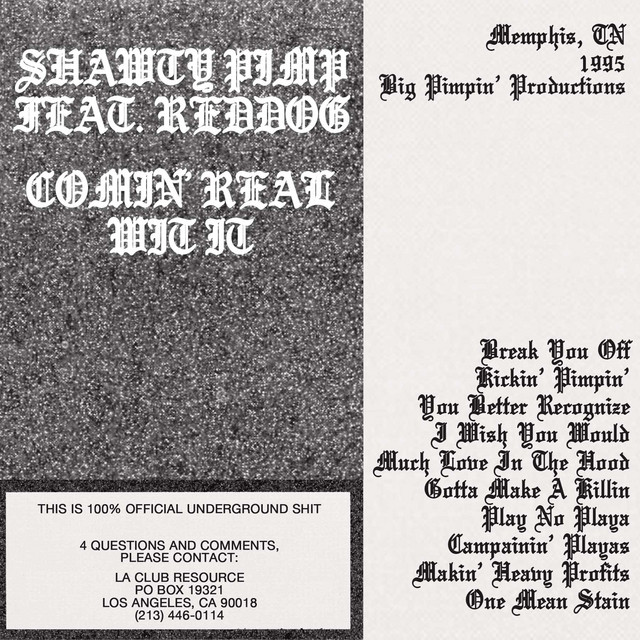 Comin' Real Wit It album cover