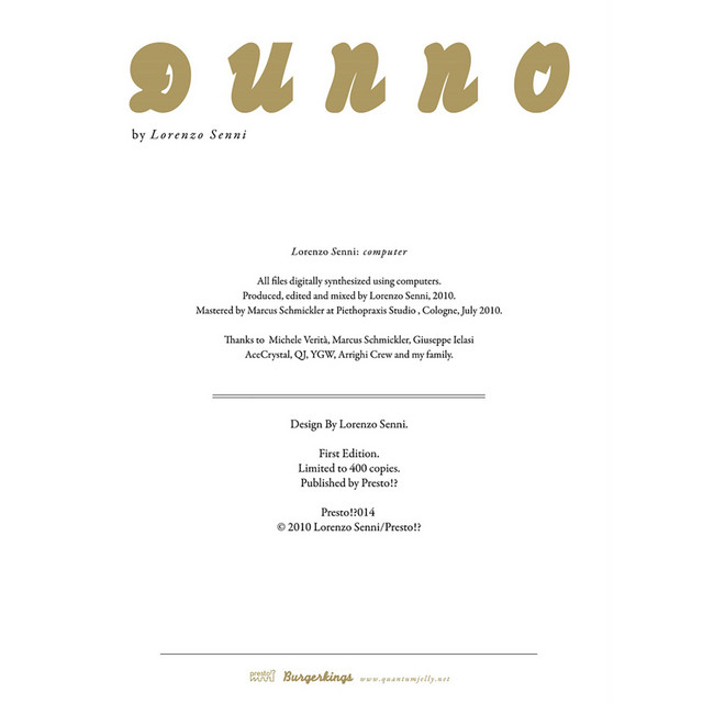 Dunno album cover