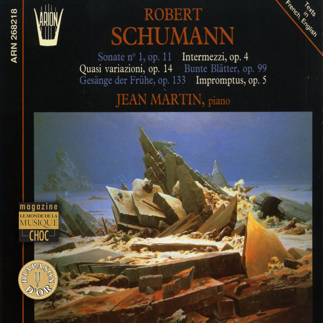 Schumann : Sonate No. 1, Op. 11- Quasi Variazioni, Op. 14 album cover