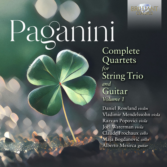 Paganini: Complete Quartets for String Trio and Guitar Vol. 1 album cover