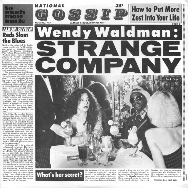 Strange Company album cover