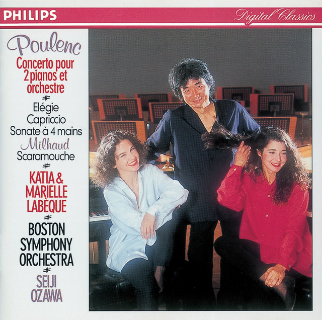 Poulenc/Milhaud: Concerto in D minor for 2 Pianos/Scaramouche etc. album cover
