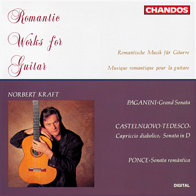 Norbert Kraft Plays Romantic Works for Guitar album cover