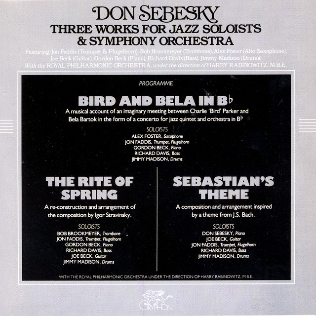 Three Works For Jazz Soloists & Symphony Orchestra album cover