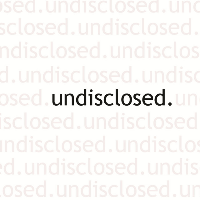 Undisclosed album cover
