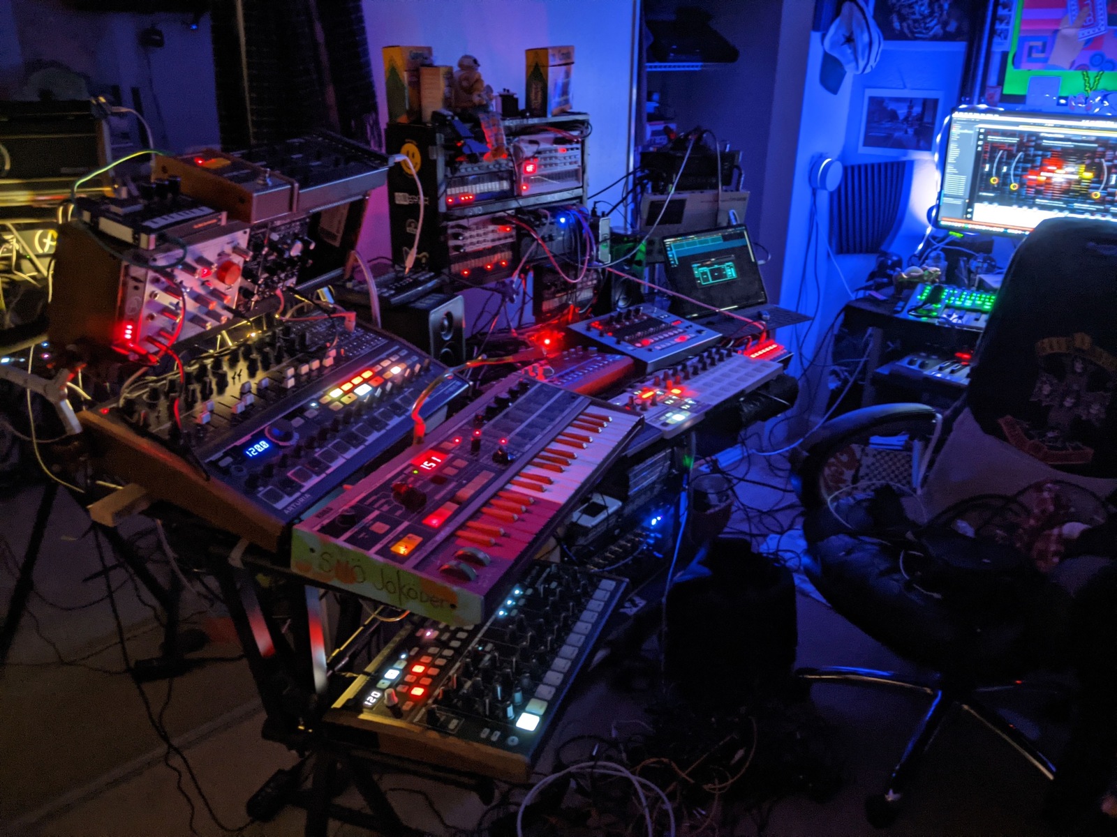 Electronic Studio Setup by snoking featuring Korg Volca Beats, Roland TR-505, and Roland AIRA SYSTEM-1 and 11 more pieces of gear