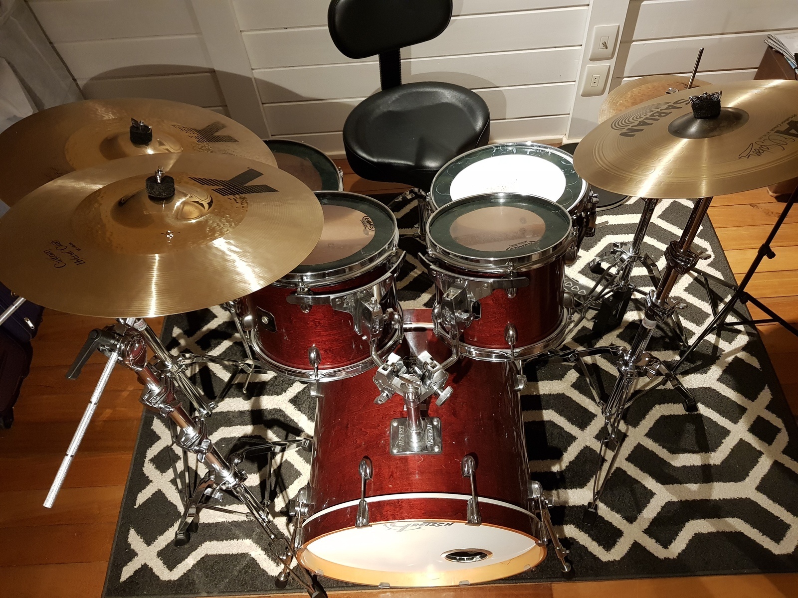 Music Gear Setup by alexandre_neo featuring Gretsch Drums Catalina Maple 5-Piece in Satin Deep Cherry Burst