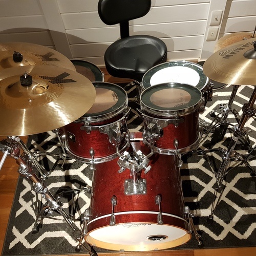 Photo of Gretsch Drums Catalina Maple 5-Piece in Satin Deep Cherry Burst