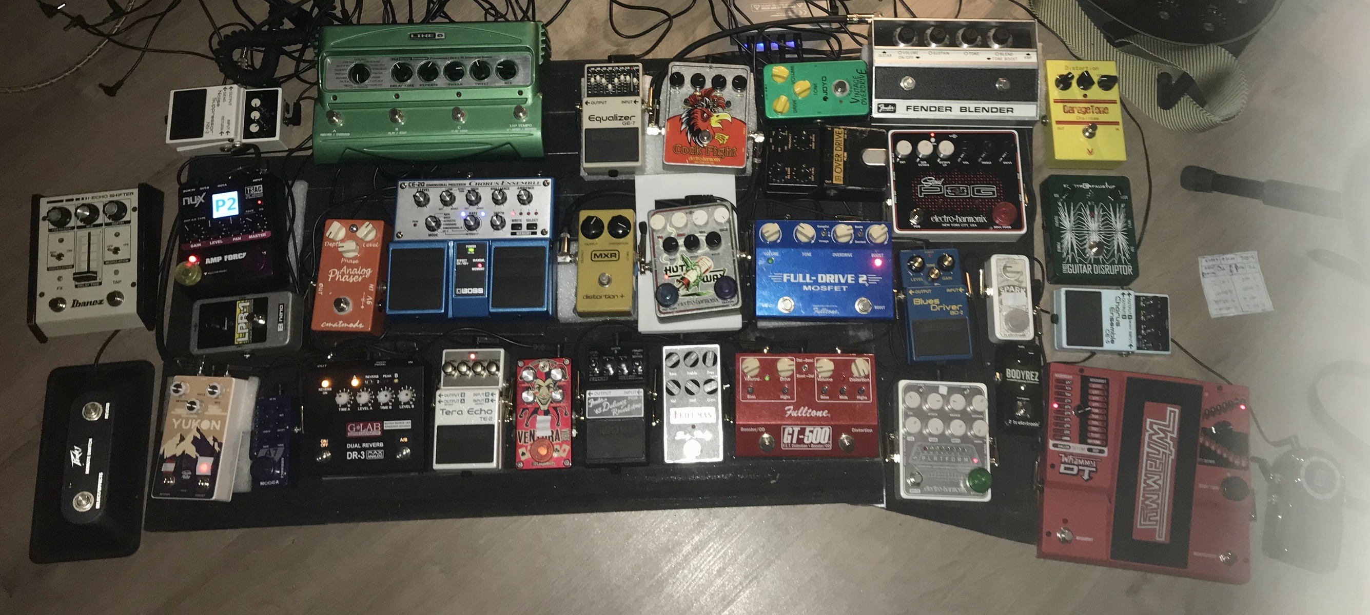 Music Gear Setup by jimdegroot featuring Fulltone Full-Drive2 Mosfet, Boss BD-2 Blues Driver, and Line 6 DL4 Delay Modeler and 29 more pieces of gear