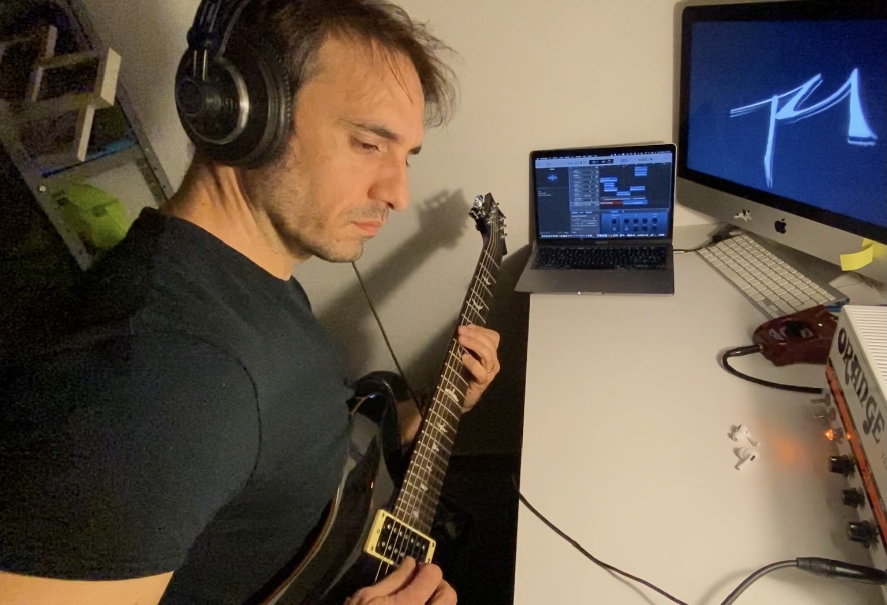 Live Rig by davide_campanella featuring PRS SE Custom 24 7 String