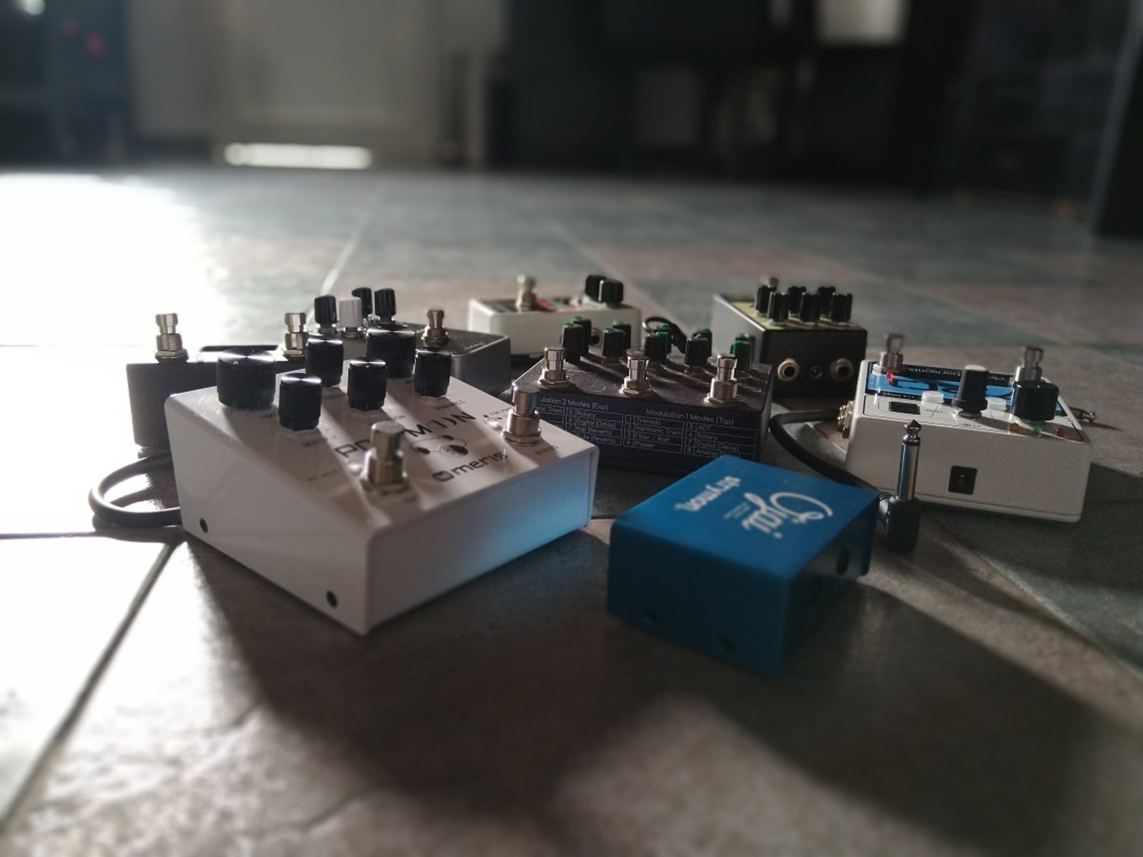 Pedalboard by al_rivara featuring Electro-Harmonix Pitch Fork, EarthQuaker Devices Afterneath V1, and Strymon Ojai High Current DC Power Supply and 5 more pieces of gear