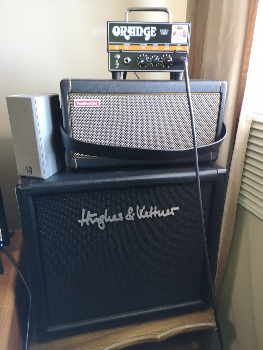 Metal Studio Setup by dg_s featuring Orange Micro Dark, Hughes & Kettner TM 112 Cabinet, and Positive Grid Spark