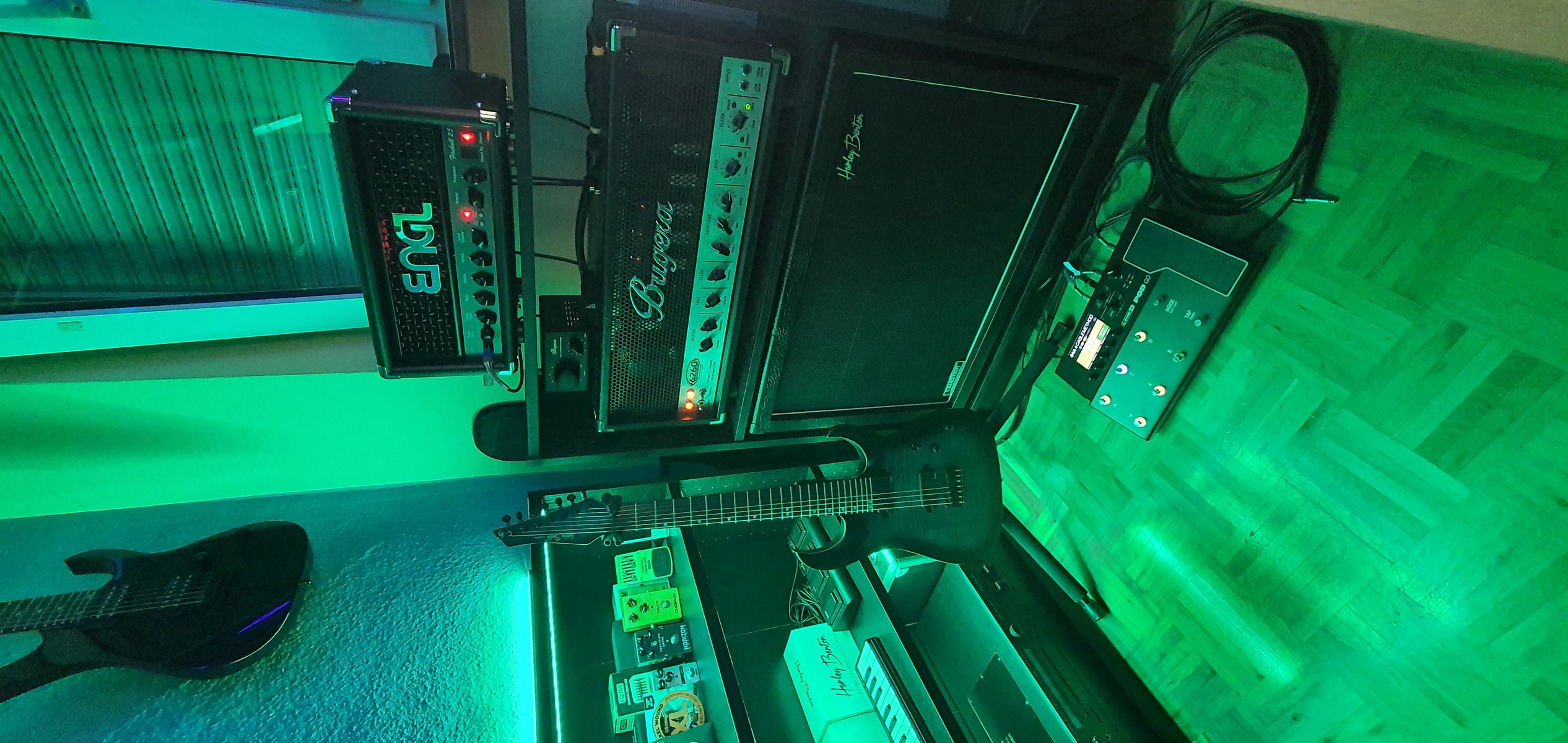 Harley Benton Amp Rig by dex_wolf featuring Harley Benton G212 Vintage Guitar Cabinet, Harley Benton Amarok-7, and Engl Fireball 25 and 1 more piece of gear