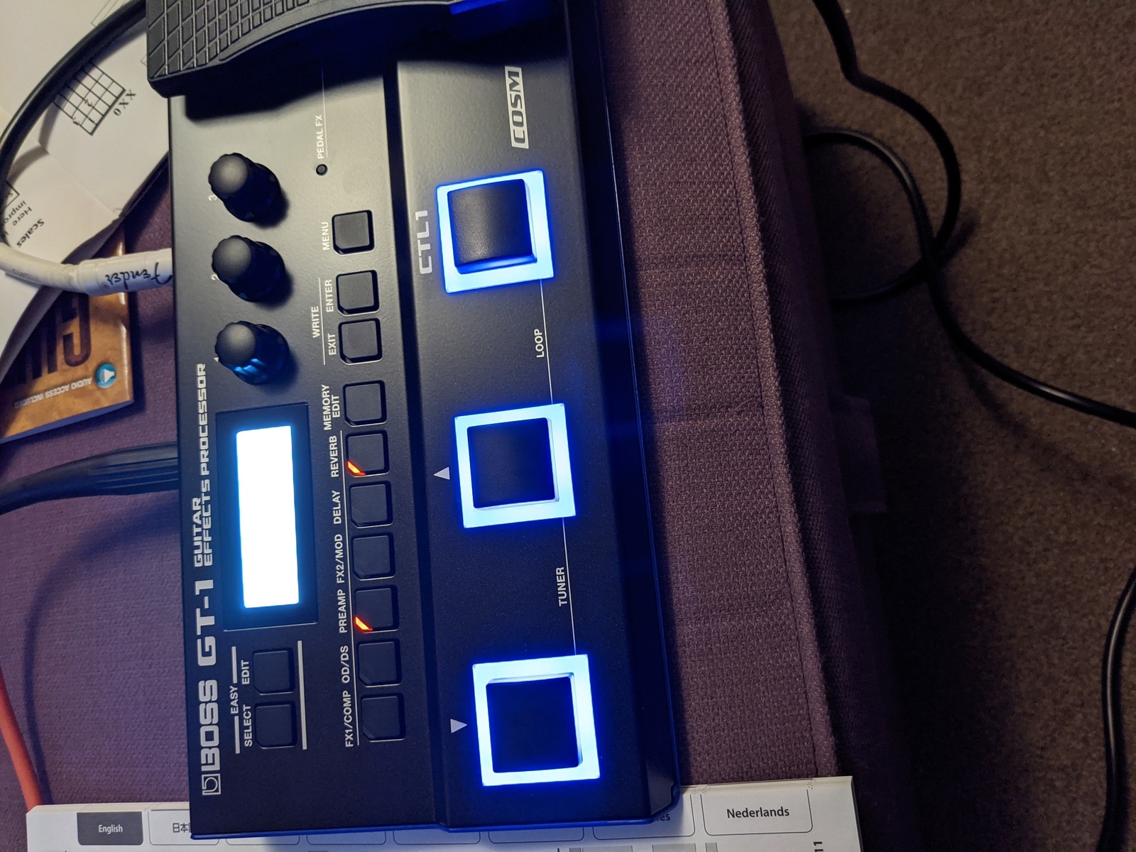 Pedalboard by arran_potts featuring BOSS GT-1 Guitar Effects Processor