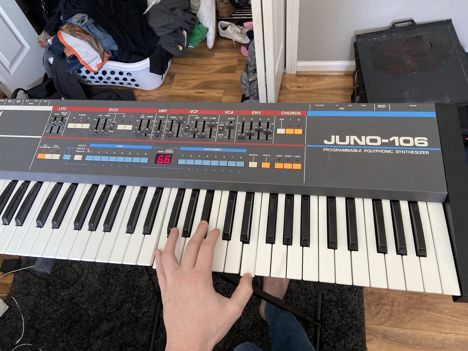 Electronic Synth Setup by thiswillhavetodo featuring Roland Juno-106