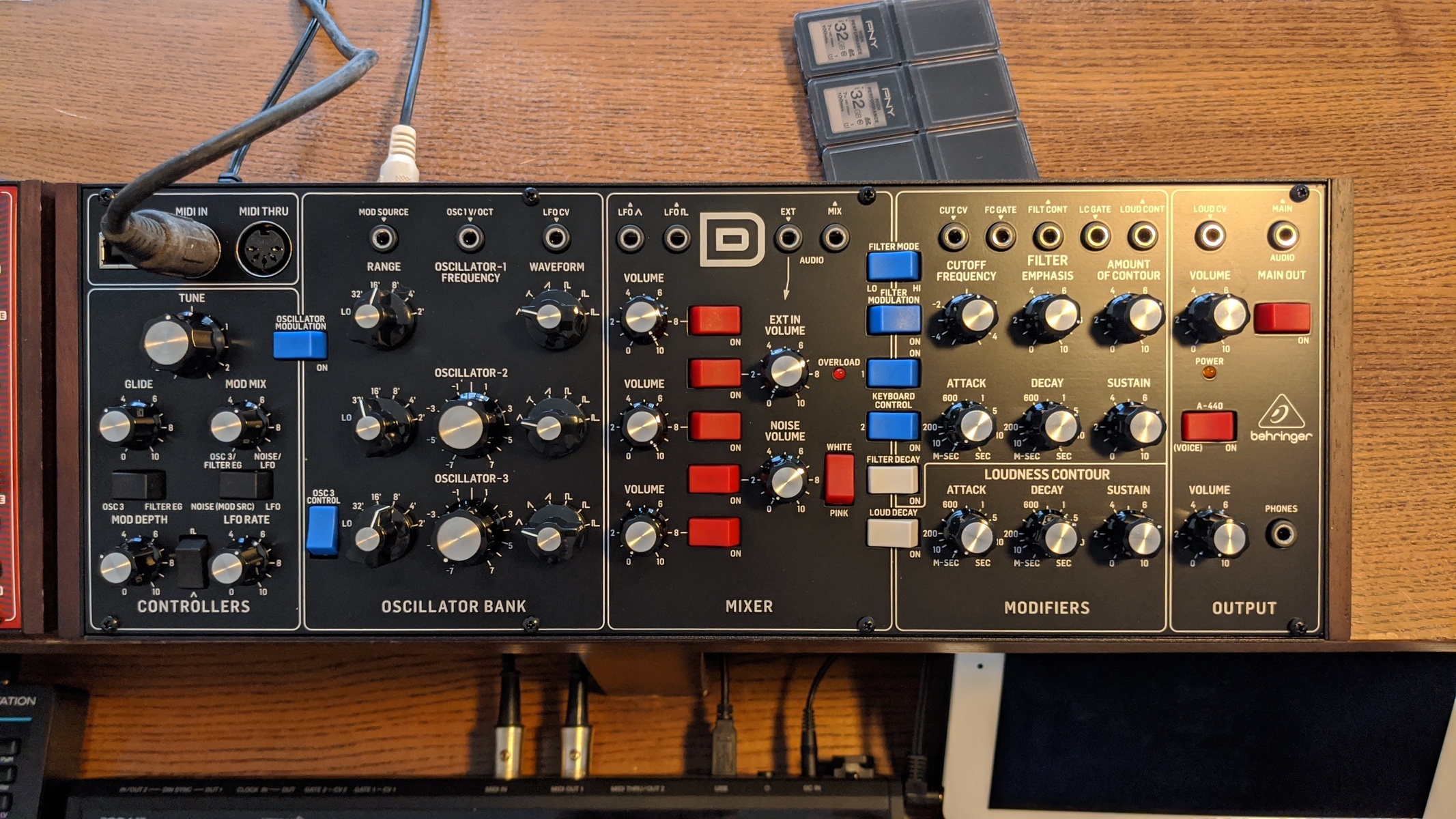 Electronic Synth Setup by dj_k9 featuring Behringer Model D
