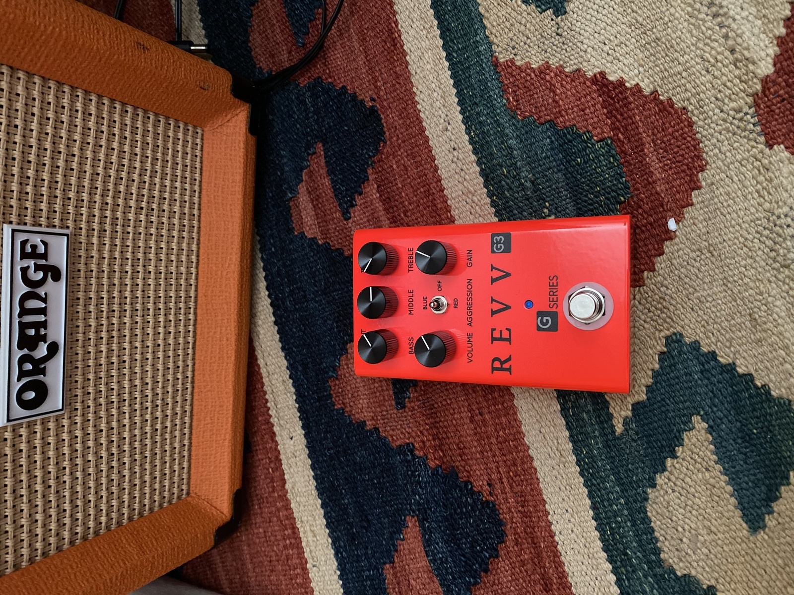 Metal Pedalboard by stachex87 featuring Revv G3 and Orange Micro Terror Cabinet PPC108