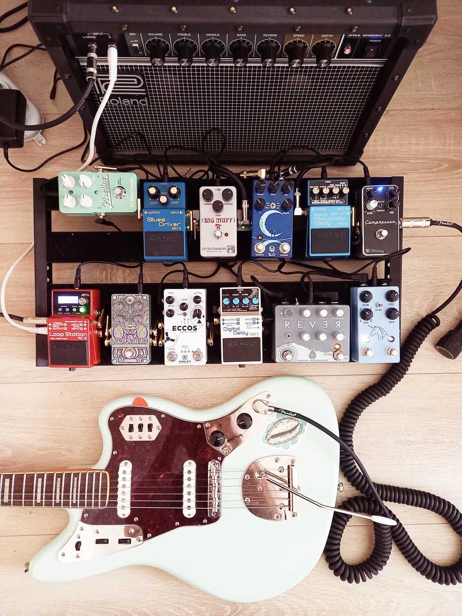 Pedalboard by stefannl featuring Boss BD-2 Blues Driver, Boss DD-7 Digital Delay, and DigiTech Polara and 11 more pieces of gear