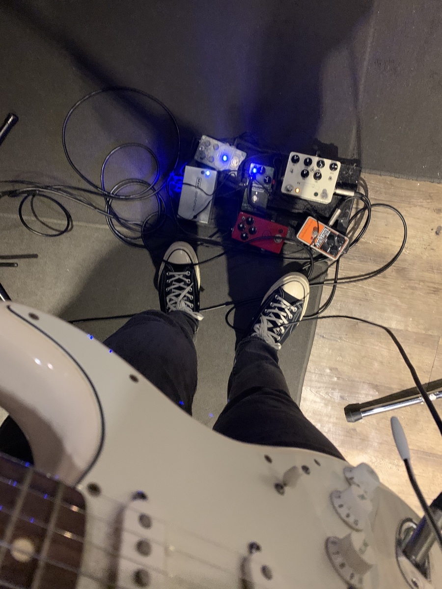 Metal Pedalboard by jovian featuring MXR M169 Carbon Copy, JHS Double Barrel V3, and DigiTech Polara and 4 more pieces of gear