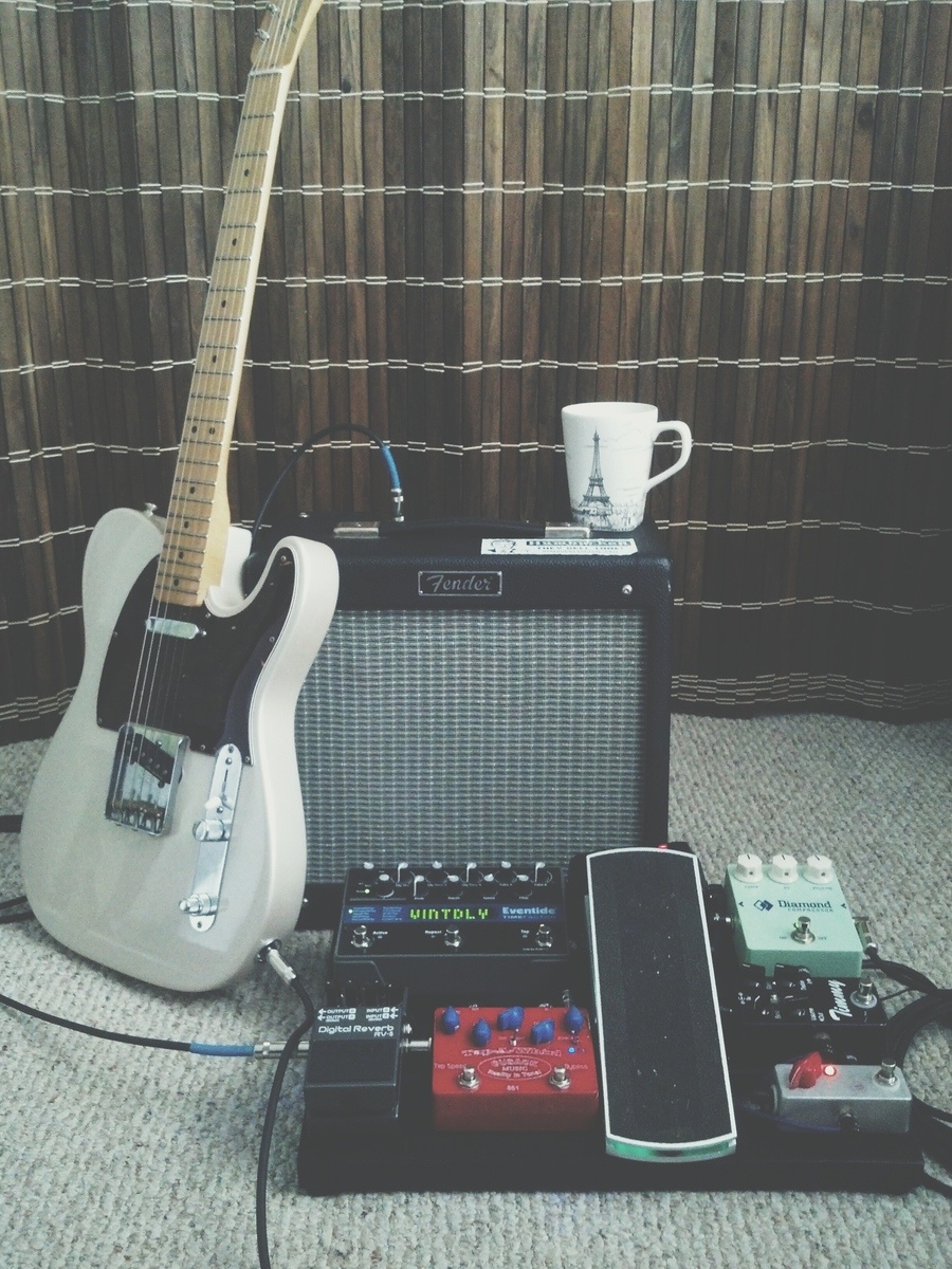 Pedalboard by matthewkkennedy featuring Eventide TimeFactor Twin Delay, JHS Ernie Ball VP Jr. Mod, and Fender Pro Junior III 15-Watt 1x10 Guitar Combo Amp