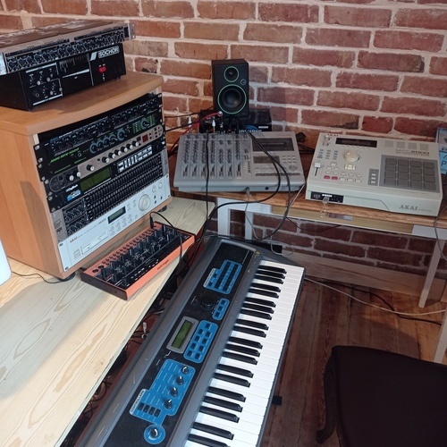 Photo of Zoom Studio 1204 and more gear in a studio