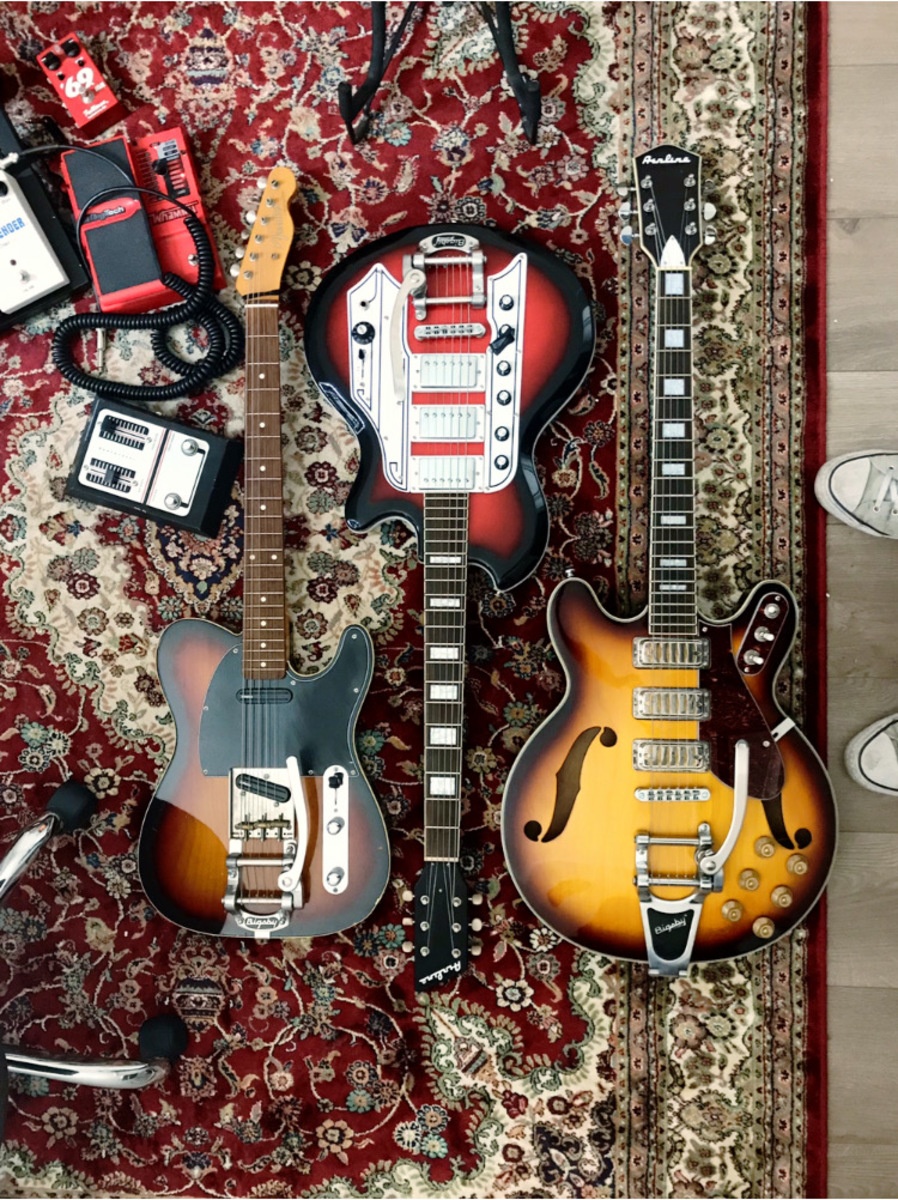 Metal Pedalboard by yoshi_h featuring DigiTech WH-4 Whammy (4th Gen), Eastwood Airline '59 Town & Country DLX, and Airline H78 HB and 5 more pieces of gear
