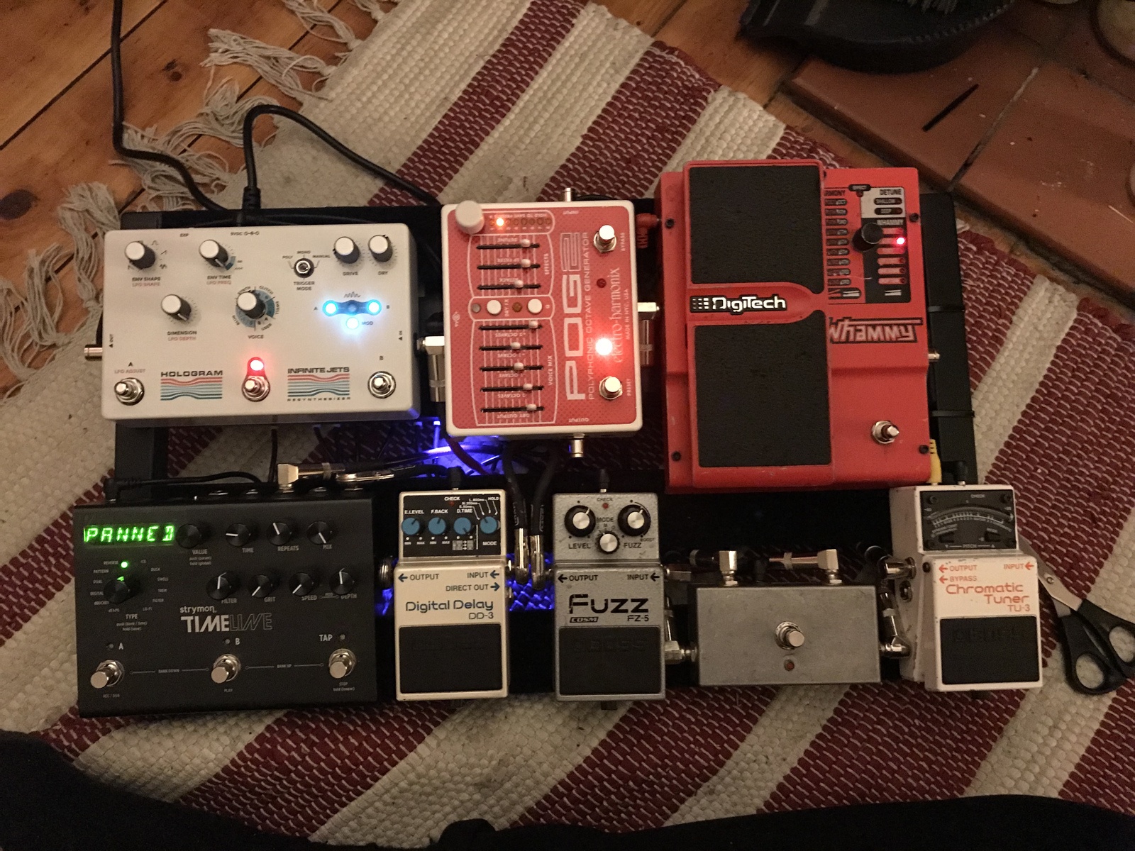 Boss Pedalboard by david_burton featuring Boss TU-3 Chromatic Tuner, Boss DD-3 Digital Delay, and DigiTech WH-4 Whammy (4th Gen) and 4 more pieces of gear