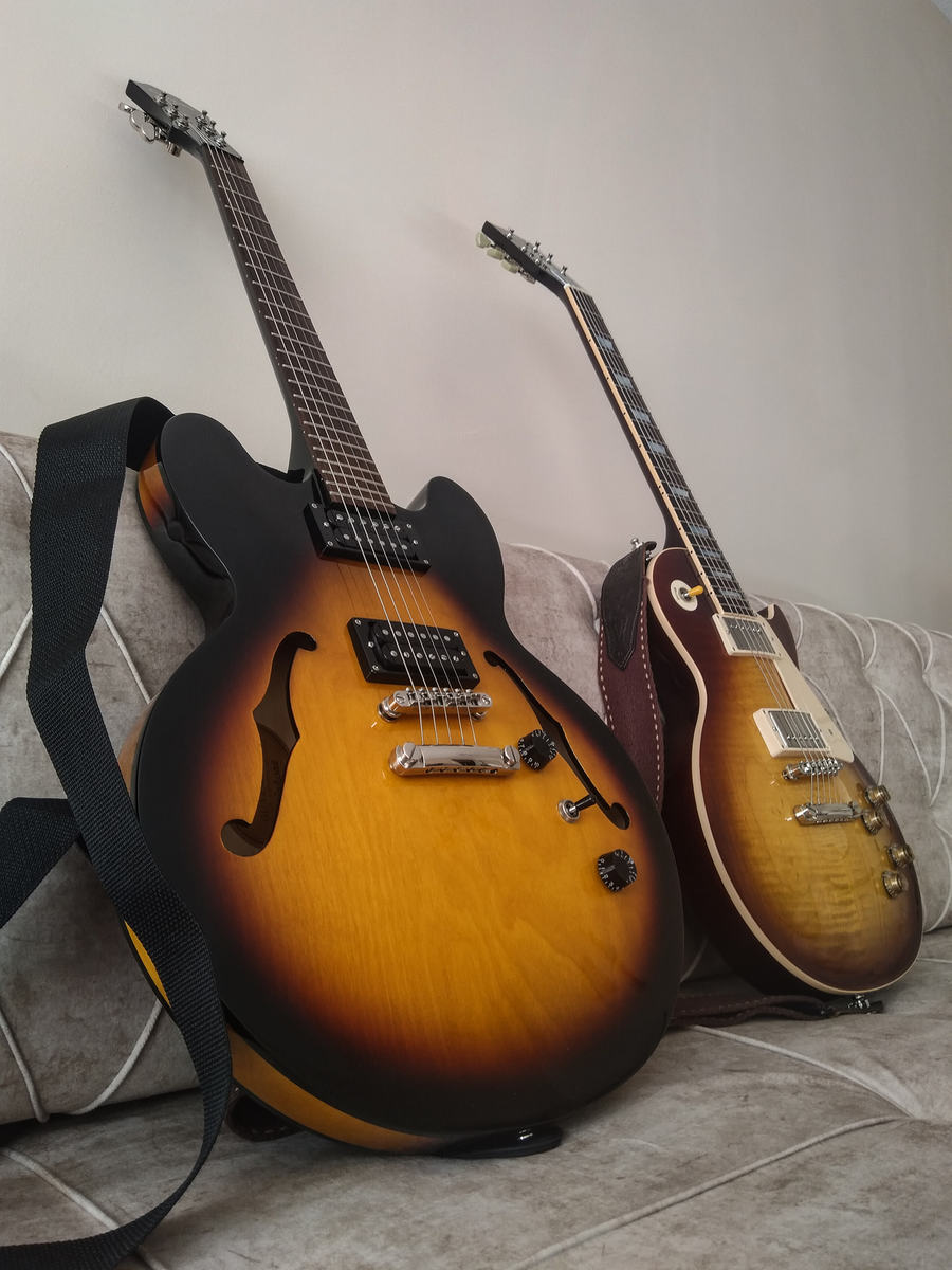 Metal Music Gear Setup by fazliemreguven featuring Gibson Les Paul Traditional Electric Guitar and Epiphone Dot Studio