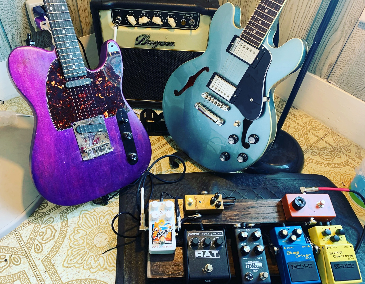 Pedalboard by grandaddyjeff featuring Boss BD-2 Blues Driver, Boss SD-1 Super OverDrive, and Pro Co RAT and 10 more pieces of gear