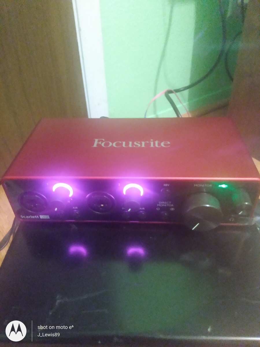 Electronic Studio Setup by jonn_lewis featuring Focusrite Scarlett 2i2
