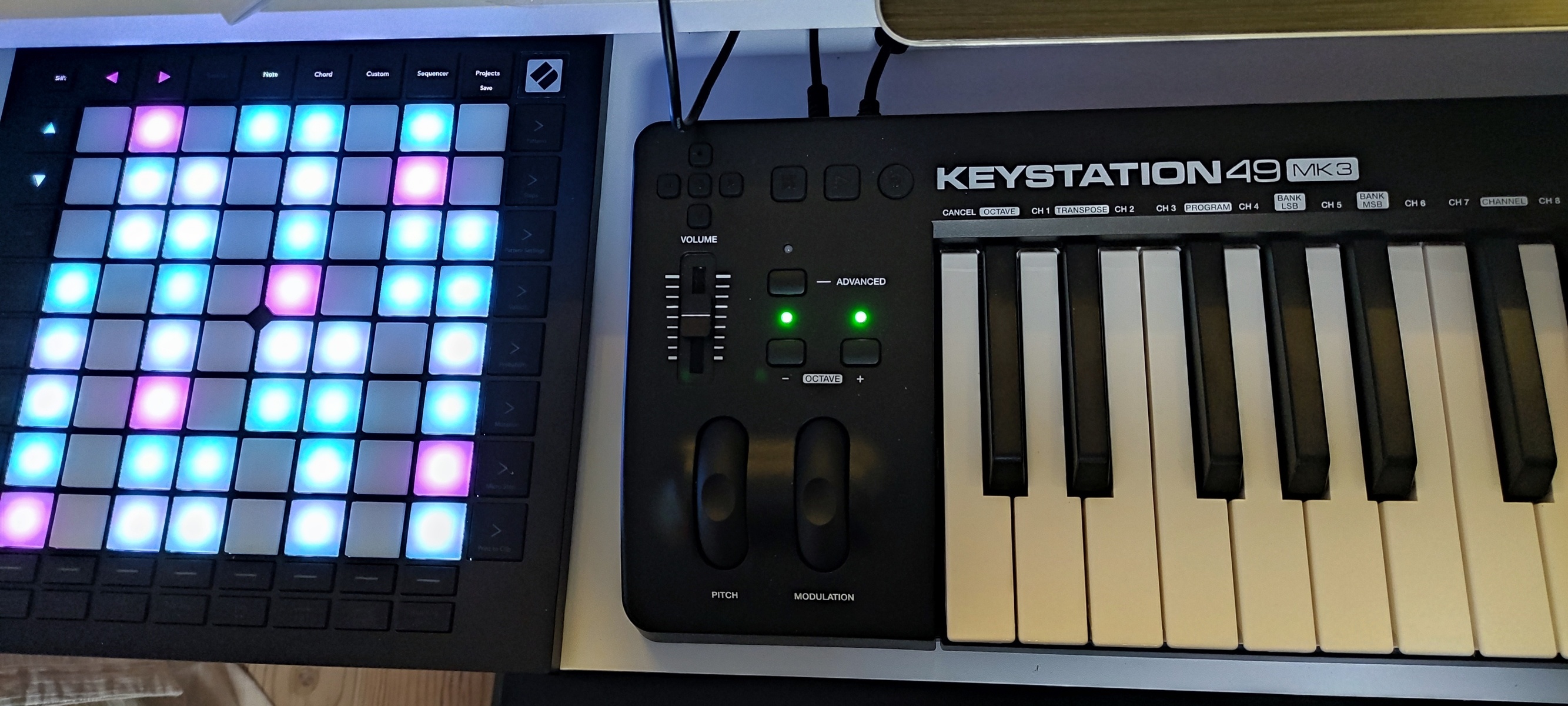 M-Audio Studio Setup by luis_dj featuring M-Audio Keystation 49 MK3 and Novation Launchpad Pro MK3