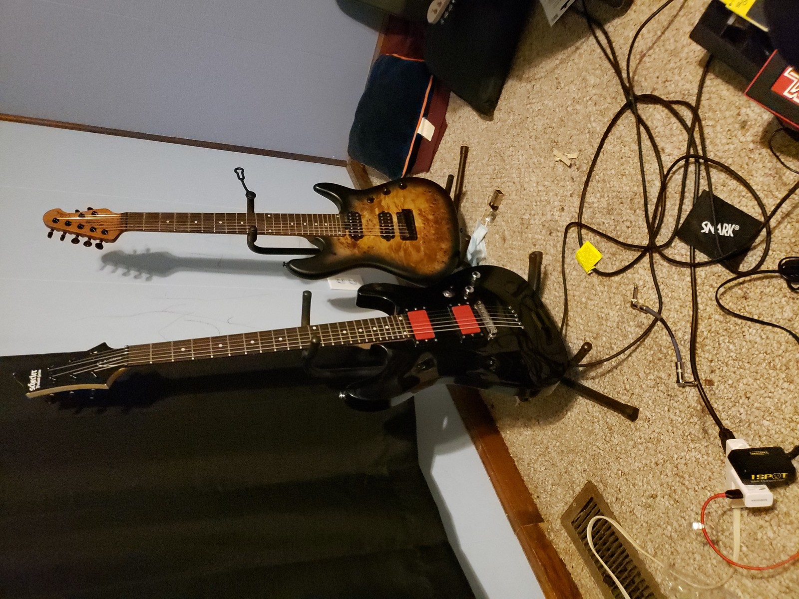 Metal Music Gear Setup by ibanezfan featuring Ernie Ball Music Man Jason Richardson Signature Cutlass 7 String, Schecter Omen 6, and EMG 81 Active Ceramic Humbucker Guitar Pickup