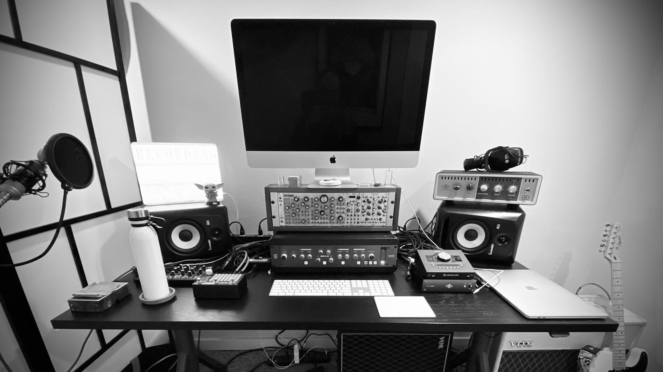 Electronic Studio Setup by michael_wiegand featuring Universal Audio OX and KRK ROKIT 6 G3 Studio Monitor