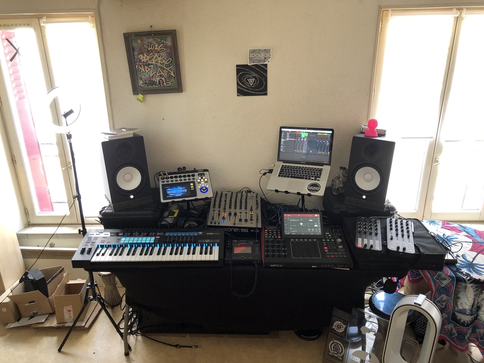 Electronic DJ Setup by valera_valerievitch_vassiliev featuring Allen & Heath Xone:96, Novation 49SL MkIII, and Akai Professional MPC X and 3 more pieces of gear