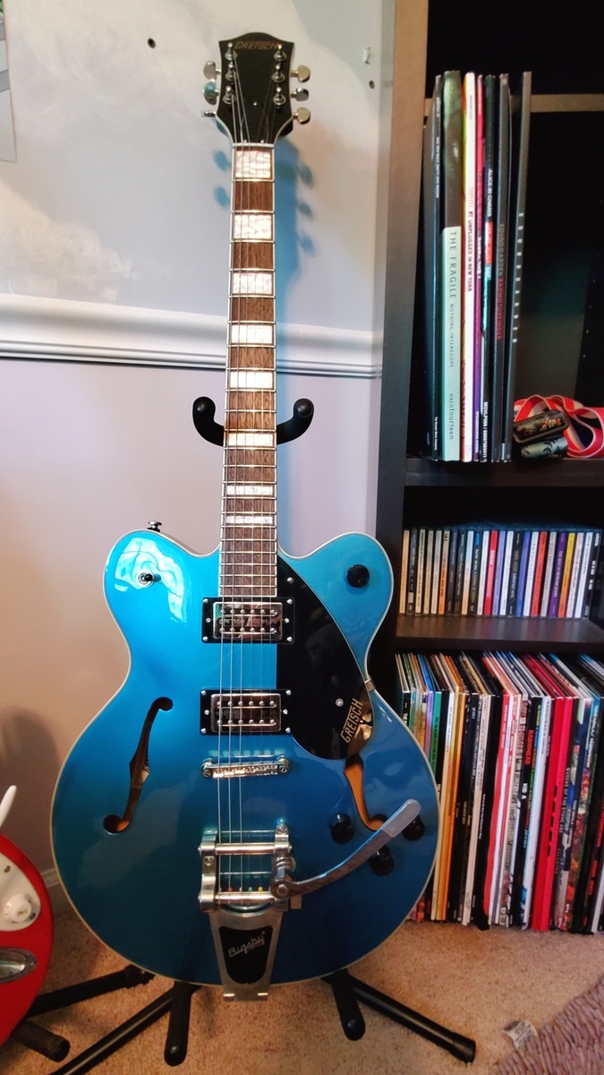 Country Music Gear Setup by cheesydraws featuring Gretsch G2622T Streamliner Center Block with Bigsby