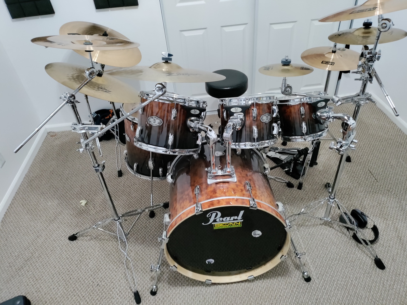Drum Kit by max112 featuring Pearl Vision SST Birch Ply Shell