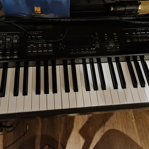 Photo of Kawai Mp7se Professional Stage Piano in a studio, live, and synths