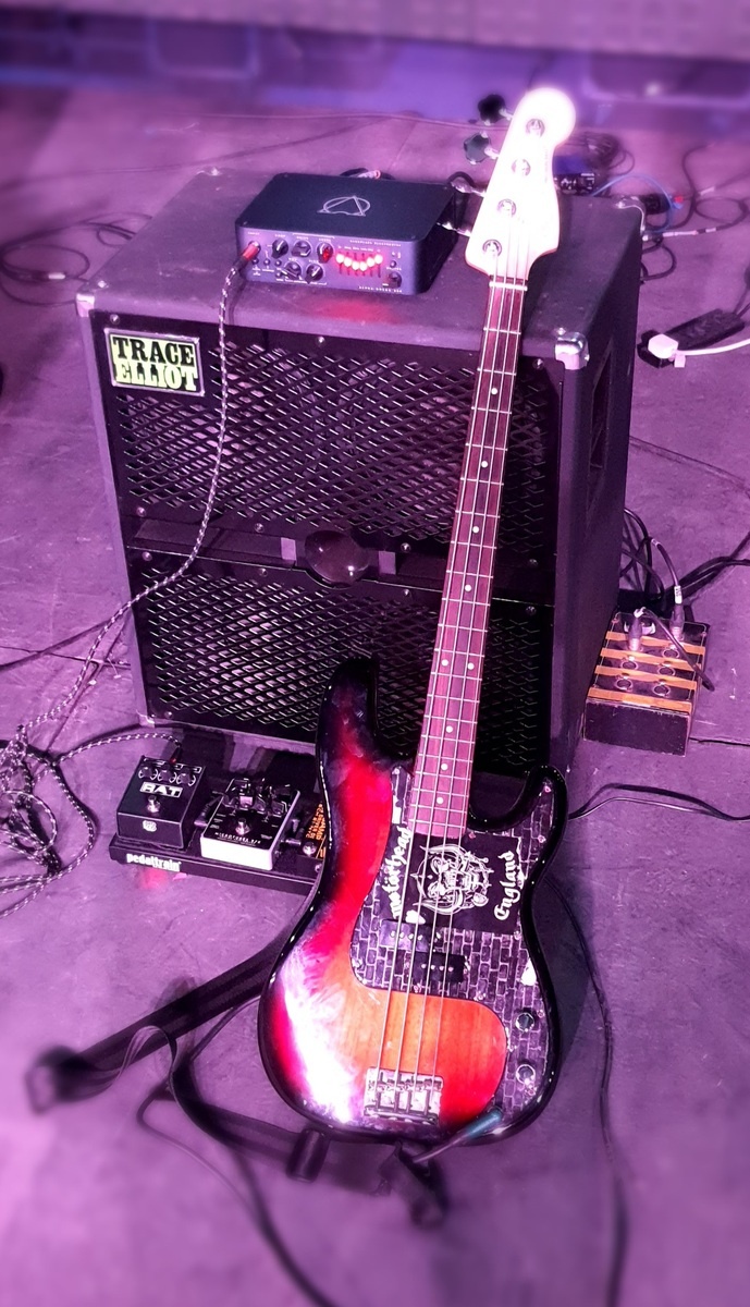 Fender Live Rig by bennohoundsuk featuring Fender American Professional Precision Bass and Darkglass Electronics Darkglass alpha omega 500 bass head