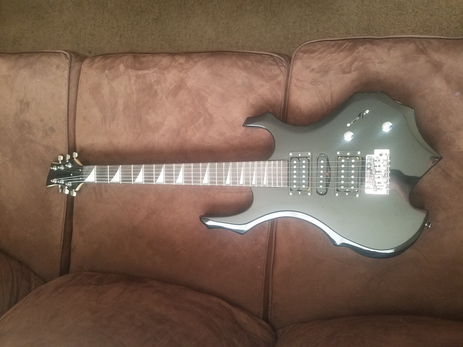 Music Gear Setup by cutofthemill featuring Glarry Burning Fire Style Electric Guitar