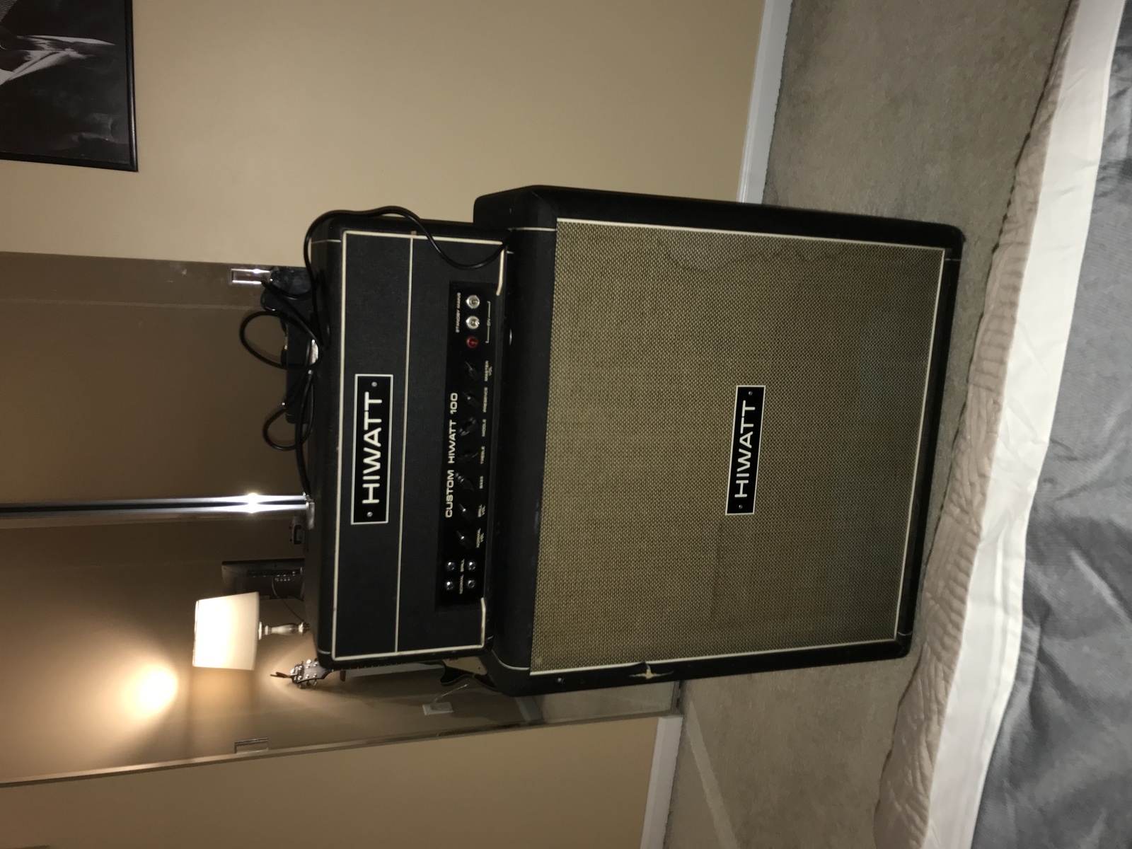 Amp Rig by kw98 featuring Hiwatt DR103 Custom 100 and Hiwatt SE4123 Speaker Cabinet