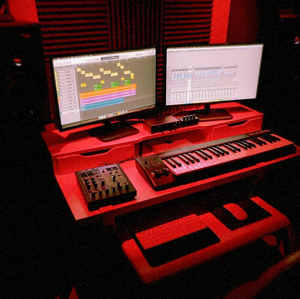 Electronic Studio Setup by hex7734 featuring M-Audio Keystation 49es MIDI Controller