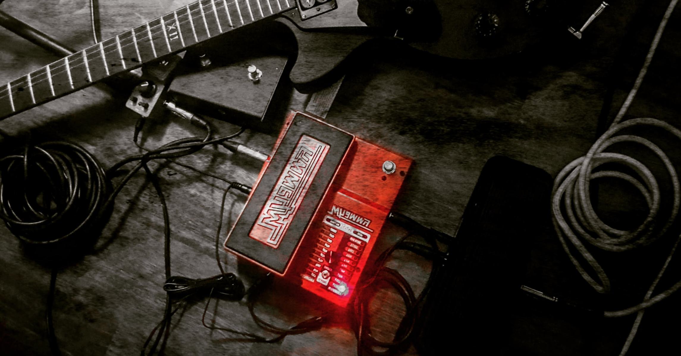 Metal Pedalboard by lunatichardway49 featuring DigiTech Whammy Pitch-Shifting Pedal, Ibanez Tube Screamer Mini, and Epiphone Goth Les Paul Studio PB and 3 more pieces of gear