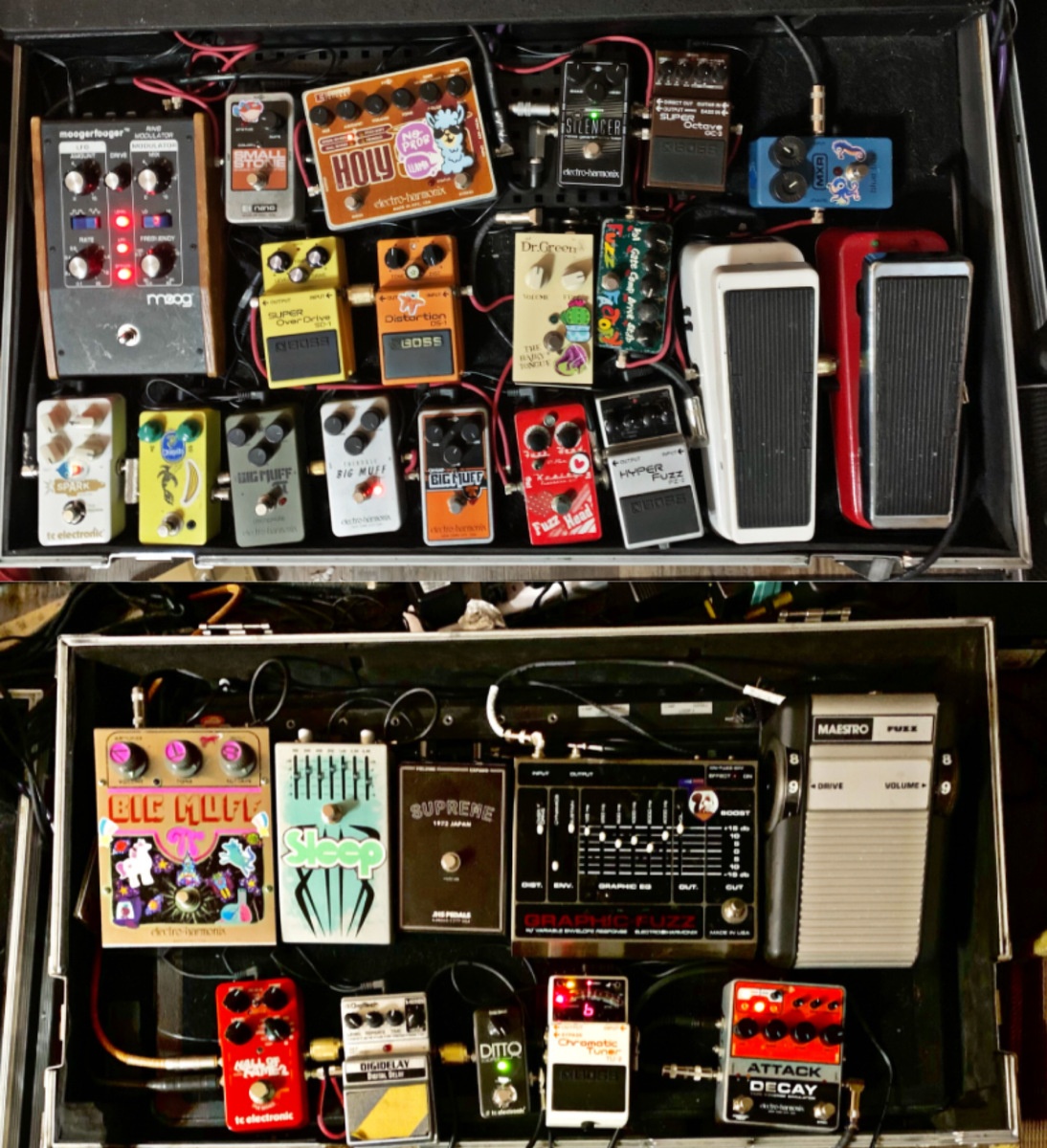 Pedalboard by timwatson featuring Electro-Harmonix Graphic Fuzz XO and Electro-Harmonix EH-3060 Graphic Fuzz