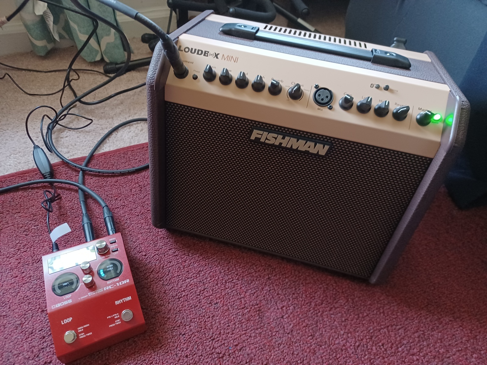 Fishman Amp Rig by mitch_camman featuring Boss RC-10R Rhythm Loop Station Pedal and Fishman Loudbox Mini