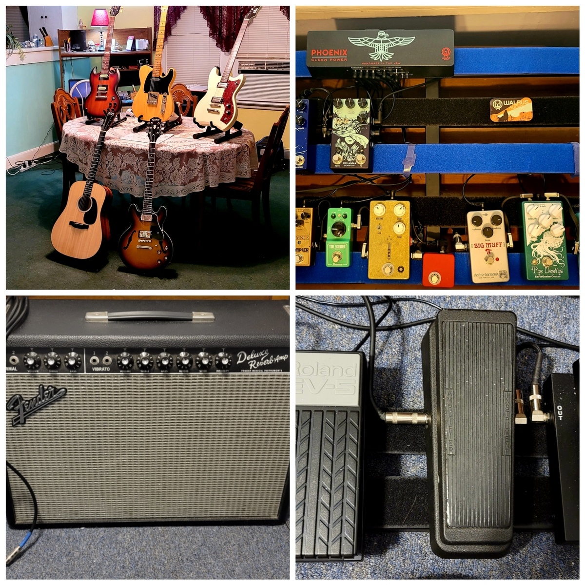 Country Music Gear Setup by blues_dawg75 featuring Martin D-13E, 2014 Gibson SGJ, and Squier Classic Vibe '50s Telecaster and 2 more pieces of gear