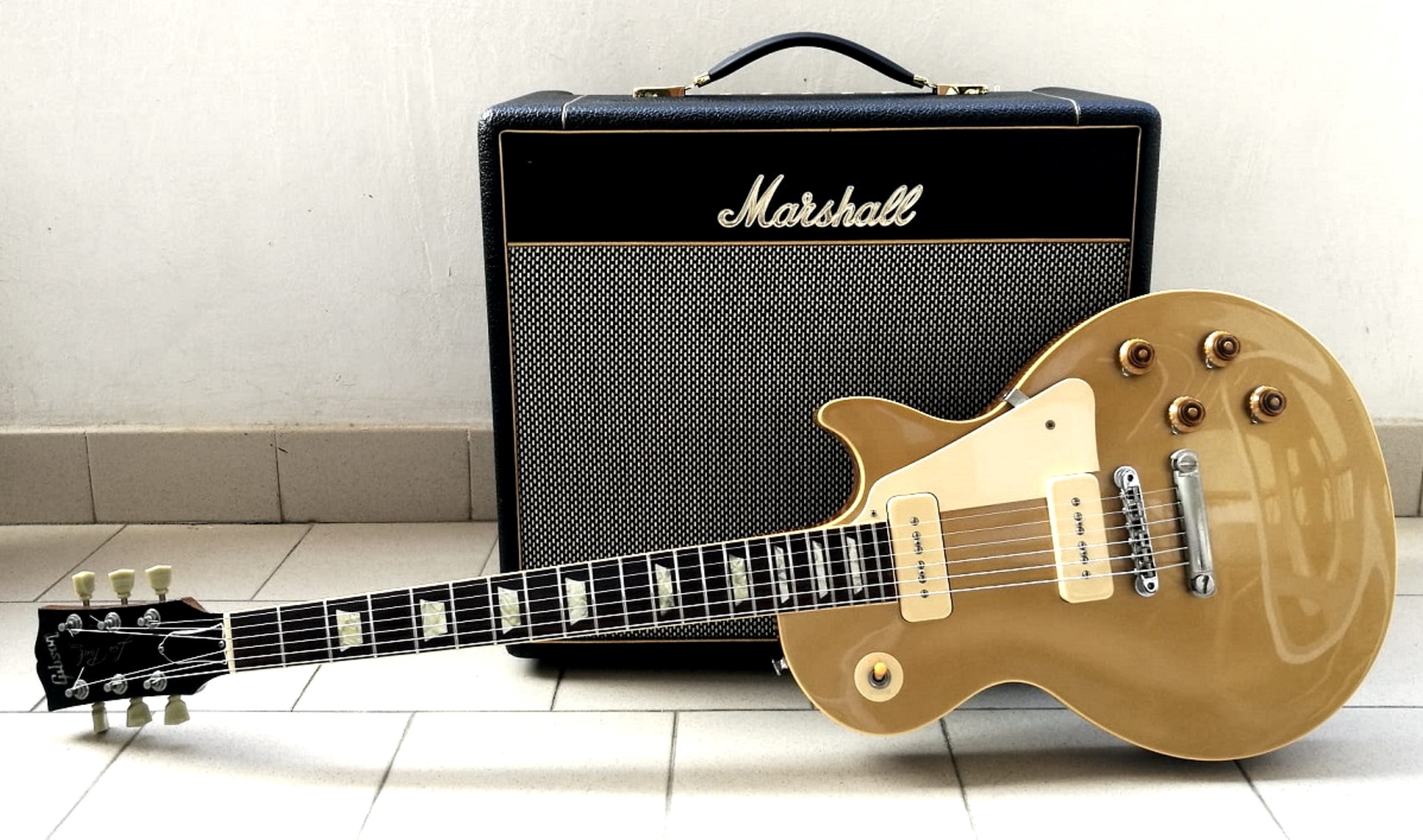 Marshall Amp Rig by canali80 featuring 2022 Gibson Custom Les Paul Reissue 56' and Marshall SV20C